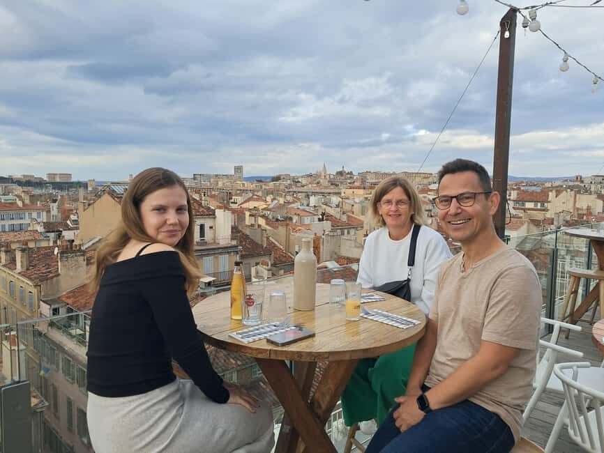 Marseille : Old Town Food Tour by Food Lover Tour - Ciel Rooftop Photo Stop: Aperitif With a View That Changes the Mood