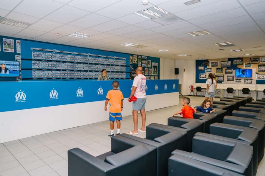 Marseille: OM Stadium Tour at the Orange Velodrome - Stop inside the Orange Vélodrome: dressing rooms and the players’ tunnel